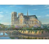 Schmidt Spiele 58796 Notre Dame, Thomas Kinkade, 1000 Piece Puzzle