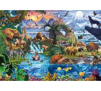Schmidt - Puzzle Regno animale colorato - 1500 Pezzi