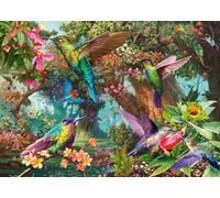 Schmidt Spiele 58869 Gioco di colori dei colibrì, Puzzle da 1000 pezzi, Multicolore