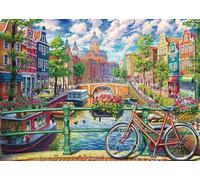 Schmidt - Puzzle La magia del canale di Amsterdam - 1000 Pezzi