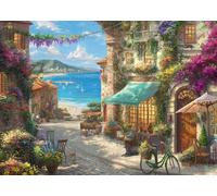 Schmidt - Puzzle Thomas Kinkade: Café sulla Riviera Italien - 1000 Pezzi
