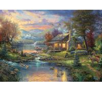 Schmidt - Puzzle Thomas Kinkade: il paradiso della natura in una scatola di latta - 500 Pezzi