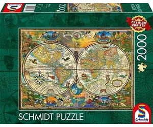 Schmidt Spiele 59741 Le forme della Terra, puzzle da 2000 pezzi