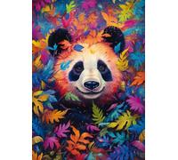 Puzzle Schmidt panda nella foresta arcobaleno 1000 pezzi