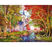 Schmidt - Puzzle La cappella autunnale - 1000 Pezzi