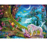 Schmidt - Puzzle Unicorno ed Elfo - 1000 Pezzi