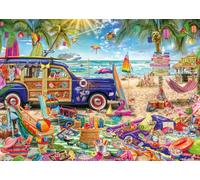 Schmidt Spiele 59793 Tempo soleggiato sulla spiaggia, puzzle da 1000 pezzi, Multicolore