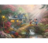 Schmidt - Puzzle Thomas Kinkade: Disney, Topolino e Minnie TIN - 500 Pezzi