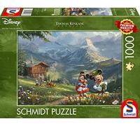 Schmidt - Puzzle KInkade: Topolino e Minnie nelle Alpi - 1000 Pezzi