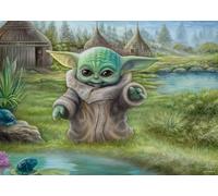 Schmidt Spiele 59955 Thomas Kinkade, Lucas Film, The Mandalorian, Childs Play, 1000 Piece Jigsaw Puzzle