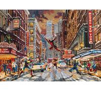 Schmidt Spiele 59959 Deadpool, Snow Day, Marvel, Thomas Kinkade, puzzle da 1000 pezzi