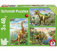 Puzzle Avventura dei Dinosauri 3x48 pezzi