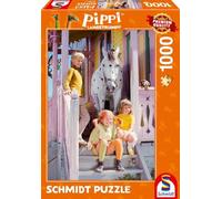 Schmidt Spiele Calzelunghe 57572 Pippi Calza Lunga e i suoi amici, Puzzle da 1000 pezzi, normale, Colore colorato