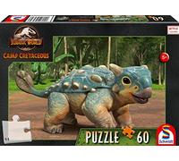 Schmidt Spiele Jurassic World, New Adventure-Puzzle per Bambini, 60 Pezzi, Motivo: Anchilosaurus Bumpy, Animalier, Multicolore, 56435