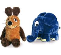 Schmidt Spiele La spedizione con il mouse - Set di peluche topo e elefante, 12 cm