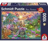 Schmidt Spiele Puzzle - Il Paese dei Draghi Incantati, 1000 Pezzi - 1 pz.
