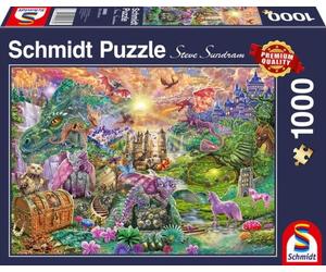 Schmidt Spiele Puzzle - Il Paese dei Draghi Incantati, 1000 Pezzi - 1 pz.