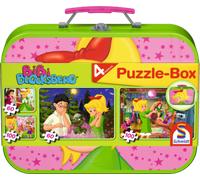Schmidt Spiele Puzzle in Scatola di Metallo - Bibi Blocksberg, 2 x 60, 2 x 100 Pezzi - 1 pz.