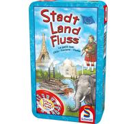 Schmidt Spiele Stadt, Land, Fluss in Scatola di Metallo (IN TEDESCO) - 1 pz.
