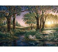 Puzzle mattutino magico al lago 1000 pezzi