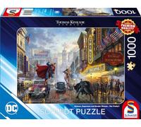 Schmidt Spiele Thomas Kinkade 57589-Puzzle da 1000 pezzi, soggetto: Batman, Superman and Wonder Woman, Multicolore, normale, CSG57589