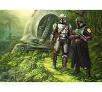 Schmidt Spiele Thomas Kinkade 58432-Puzzle da 1000 pezzi, The Mandalorian, Brothers in Arms