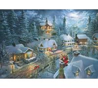 Schmidt Thomas Kinkade: Santa's Silent Night 1,000 Piece Jigsaw Puzzle Age