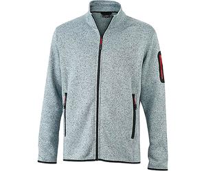 SCHMIDT'S Eigenmarke Giacca in pile lavorato a maglia James & Nicholson JN762