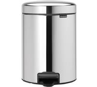 brabantia Pattumiera a Pedale - Newicon, 5 L - Brilliant Steel