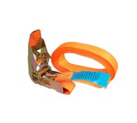 Kerbl Cinghia a cricchetto, 1 pezzo, blu, 25 mm/5 m, forza di ancoraggio: 800 kg