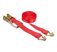 SCHMIDT'S Onlineshop Cinghia di ancoraggio a cricchetto con gancio a punta rossa / 2 pezzi