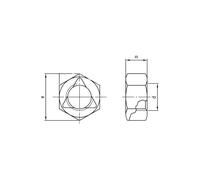 SCHMIDT'S Onlineshop Dadi autobloccanti DIN980 forma V 10 zincati