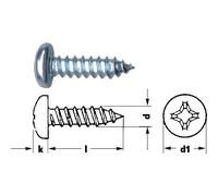 SCHMIDT'S Onlineshop Vite autofilettante con intaglio a croce