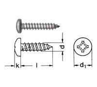 SCHMIDT'S Onlineshop Vite autofilettante con testa a croce