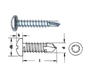 SCHMIDT'S Onlineshop Vite autoforante a testa cilindrica con testa Torx zincata