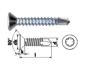 SCHMIDT'S Onlineshop Vite autoforante a testa svasata con testa Torx zincata