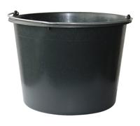 Secchio Recipiente Universale in Plastica, con Manico in Metallo per Trasporto, Diametro 38 x H28 cm, Capienza 20 Litri e Scala di Misurazione Interna