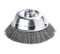 LESSMANN - Spazzola a tazza filo in acciaio 0,35 mm 100