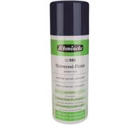 Schmincke - Fissativo satinato universale, bomboletta spray, 400 ml, 50 592 042, finitura per lacche a olio e acriliche, a base di resine sintetiche con protezione UV, incolore