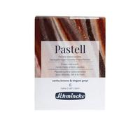 Schmincke 6 penne pastello da 1/2, colore marrone terra e grigi eleganti