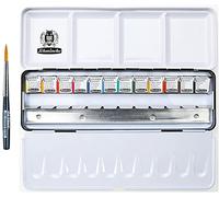 Schmincke Acquarello Akademie 1/2 Godet Pz 12 + da Vinci pennelli viaggio