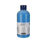 Schmincke - AKADEMIE® Acryl, blu ciano primario, flacone da 500 ml, 23446028, colore acrilico fine per artisti, brillante, altamente resistente alla luce e senza cadmio, per pittura acrilica, tecnica mista