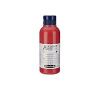 Schmincke - AKADEMIE® Acryl, tinta rosso di cadmio, flacone da 250 ml, 23335027, colore acrilico fine per artisti, brillante, altamente resistente alla luce e senza cadmio, per pittura acrilica, tecnica mista