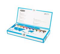 Schmincke - AKADEMIE® Acrylic, 10 tubetti da 60 ml, 76 760 097, set di base in cartone, colori brillanti e altamente resistenti alla luce, senza cadmio, acrilici per artisti
