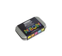 Schmincke AKADEMIE® AQUARELL, set di colori fluorescenti, 75 792 097, 5 colori ad acquerello fini, in confezione di metallo