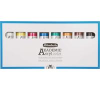 Schmincke - AKADEMIE® Acrylics, assortimento base 8 tubi da 60 ml, 76 011 097, set di cartone, colori brillanti e altamente resistenti alla luce, senza cadmio, acrilici per artisti fini