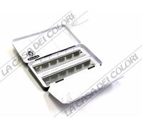 Schmincke - Cassetta in metallo per acquarelli - contiene 12 1/2 godet