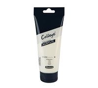 Schmincke - College® Acrylic, avorio, tubetto da 200 ml, 33200014, colore acrilico con pigmenti d'artista in alta concentrazione, sia coprente che per velature, resistente alla luce, satinato