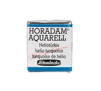Schmincke - HORADAM® AQUARELL - cappelli da artista, 475 Helioturquoise, 14 475 044, 1/2 godet