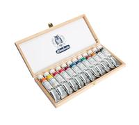 Schmincke HORADAM® AQUARELL, scatola di faggio di alta qualità, 12 x dimensioni speciali 20 ml, 74 658 097